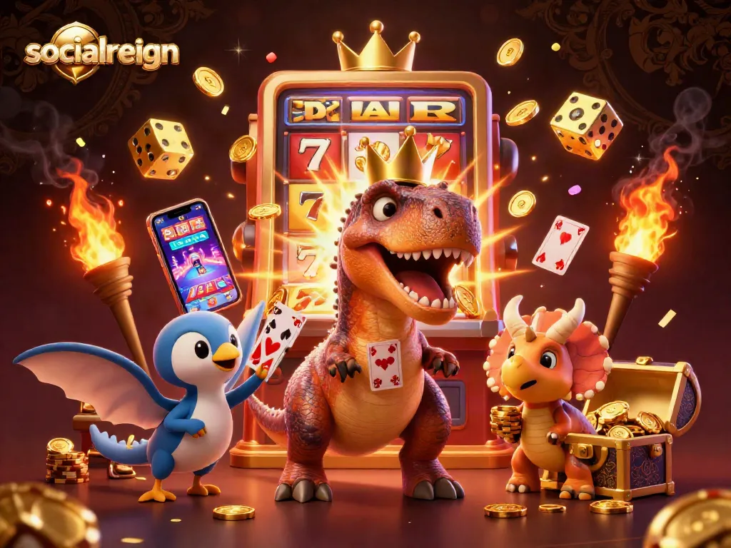 Engage in winning strategies at socialreign with vibrant 3D casino characters and dynamic gameplay.