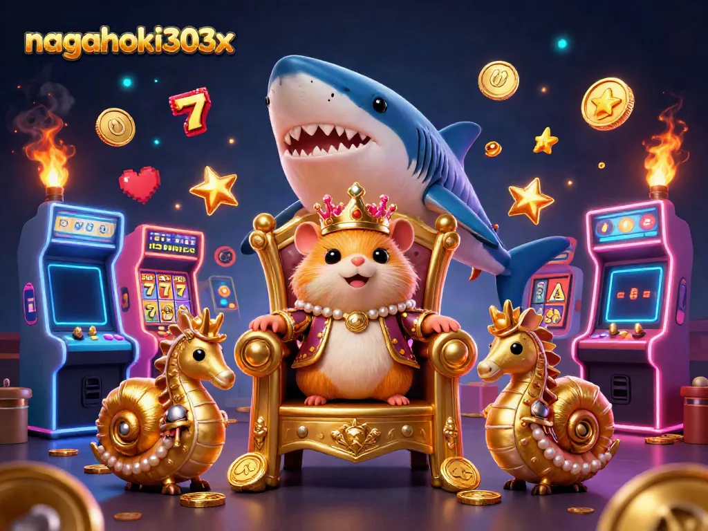 Rasakan pengalaman bermain di nagahoki303x bersama raja hamster emas di tahta gigi hiu megalodon dan penjaga kuda laut.