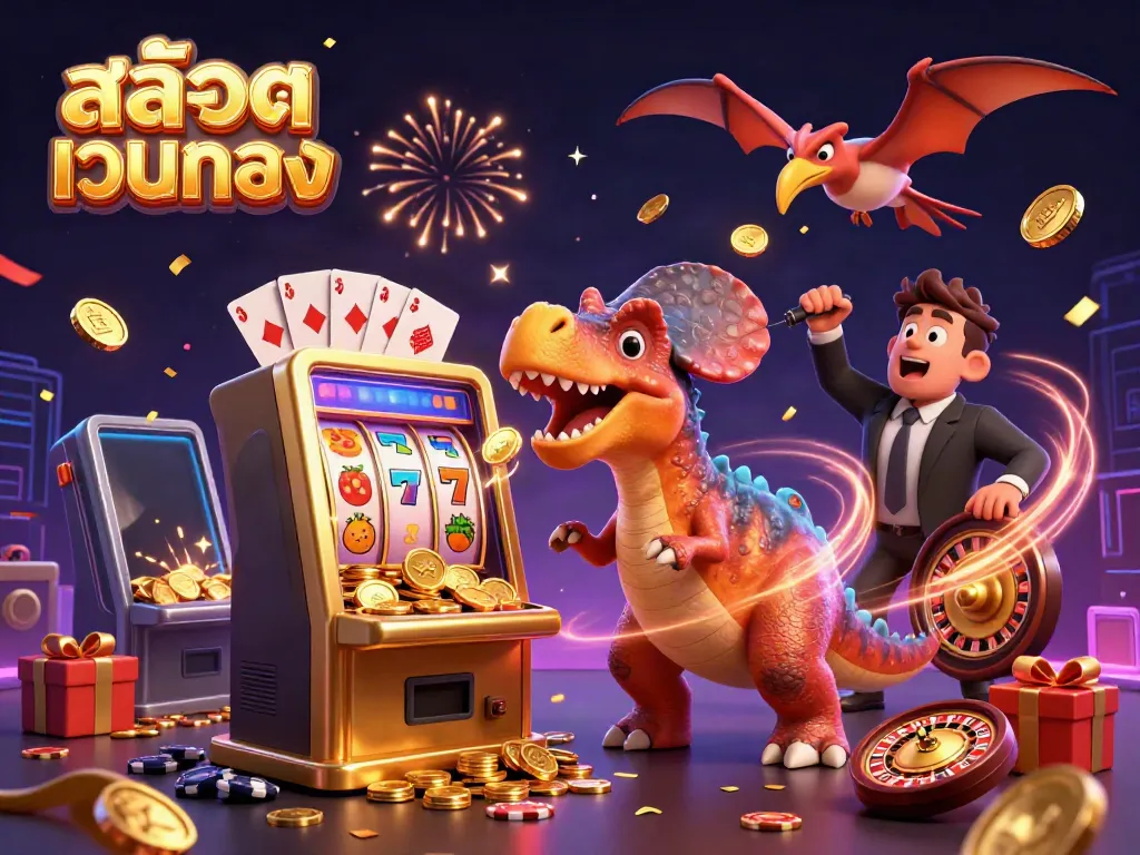 ภาพการ์ตูน 3D สล็อตเว็บตรง ที่น่าตื่นเต้นและเต็มไปด้วยการเฉลิมฉลองในคาสิโน