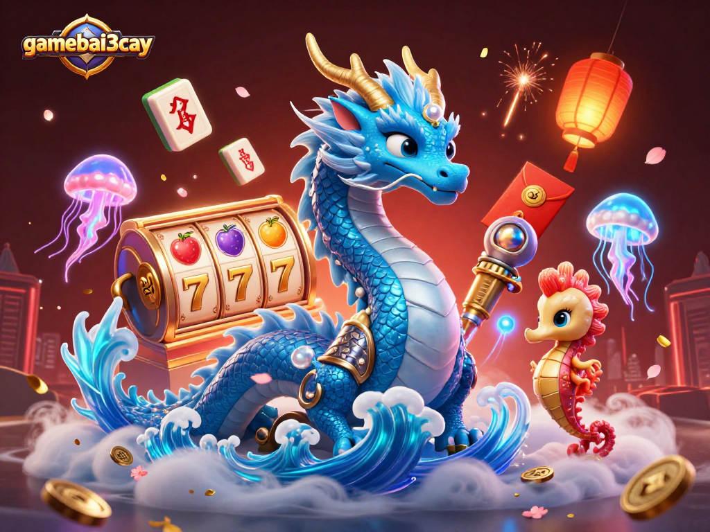 Play gamebai3cay and experience the thrill of slot machines with vibrant 3D characters.