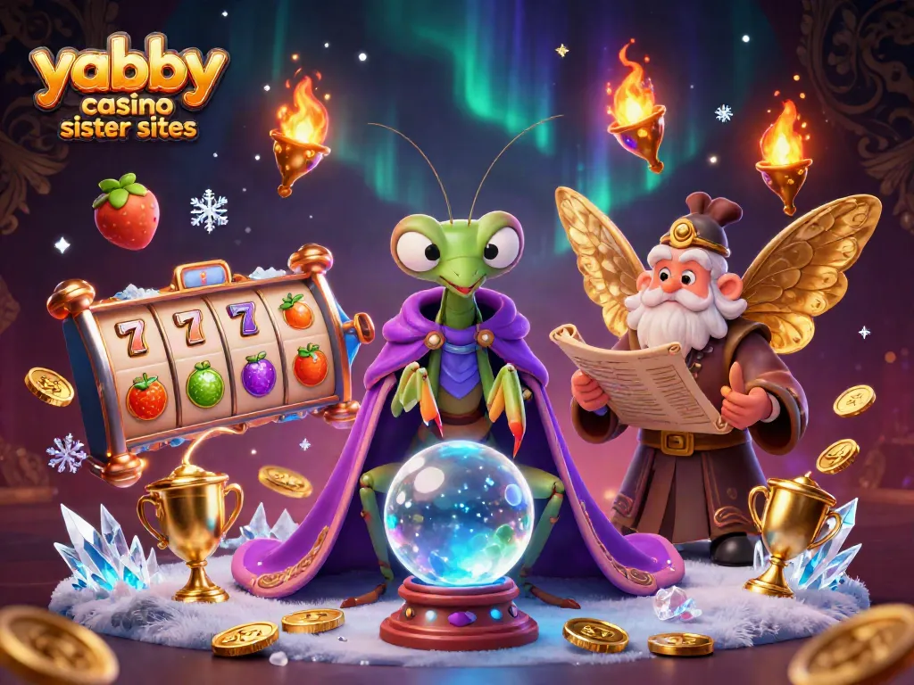 Join the excitement at yabby casino sister sites with vibrant slot games in 3D illustration.