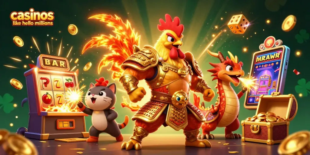 Experience thrilling action at casinos like hello millions with vibrant gaming elements and dynamic characters.