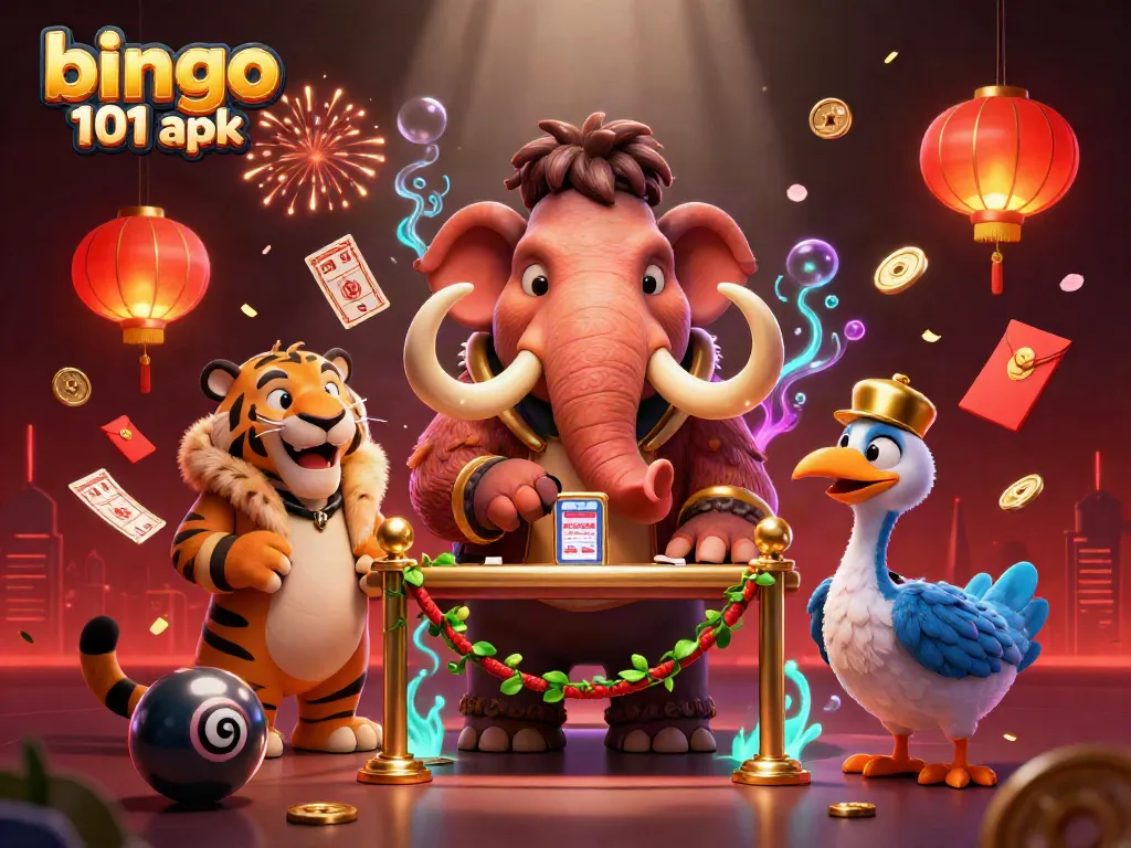 Engage with bingo 101 apk through dynamic bingo games featuring colorful characters.