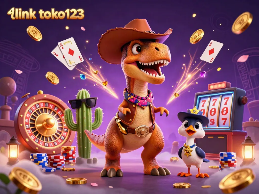 Engage with thrilling gameplay on link toko123 featuring golden coins and animated casino elements