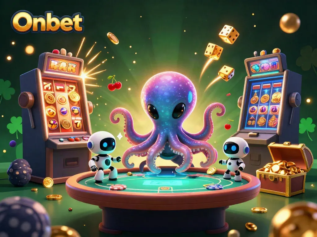 Engage in thrilling gameplay at Onbet while enjoying vibrant casino visuals with energetic characters.