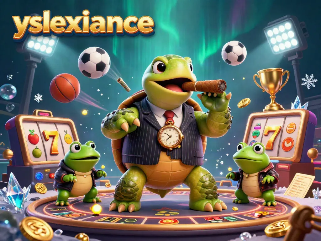 Experience the thrill of winning at yslexperience with a massive turtle mobster and dynamic casino elements.