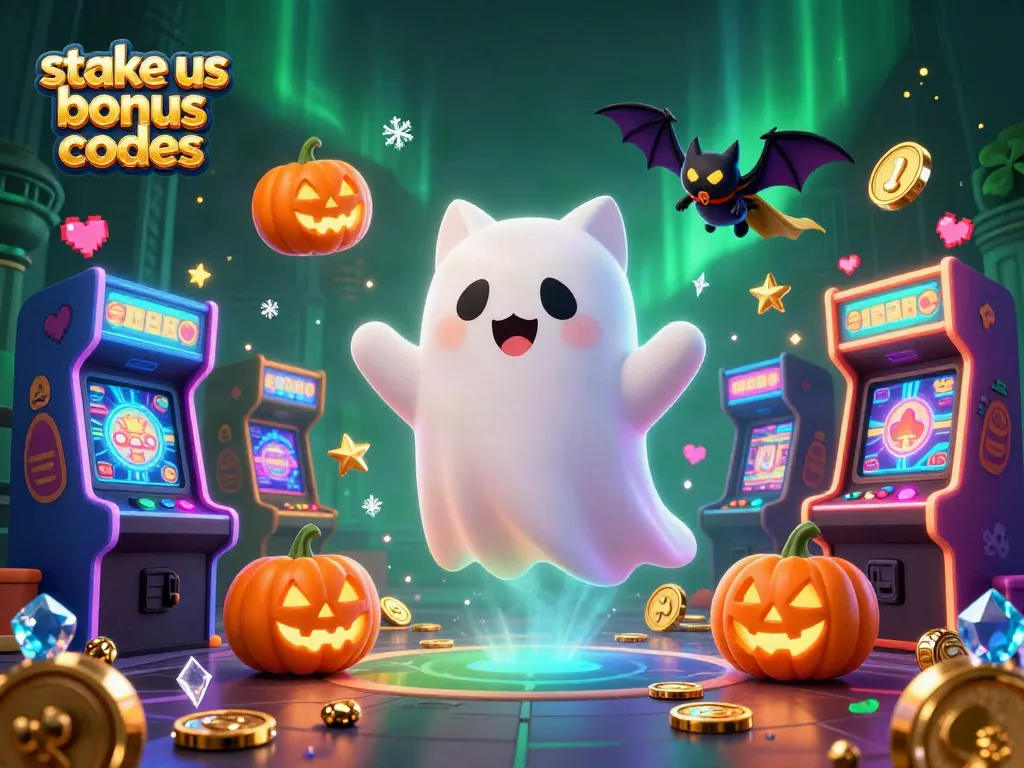 Engage with stake us bonus codes in this vibrant casino scene featuring exciting game elements and colorful characters.