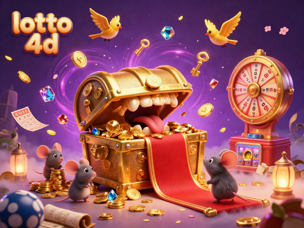 Engage in lotto 4d excitement with vibrant lottery elements and dynamic golden visuals.