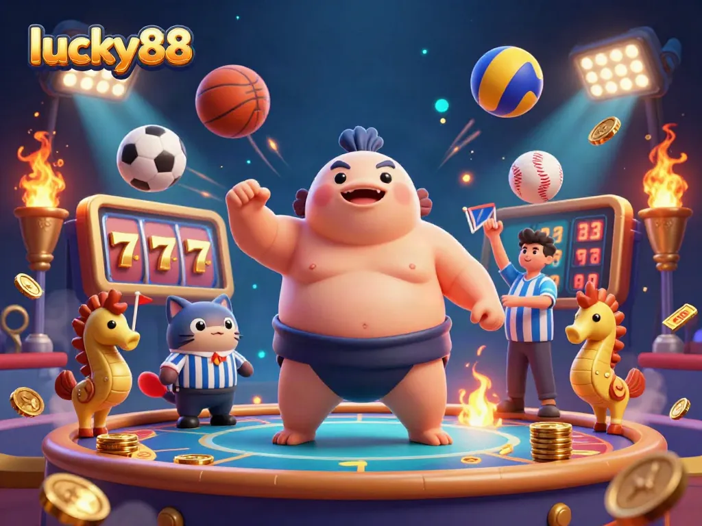 Experience exciting gameplay at lucky88 with a vibrant underwater casino scene packed with dynamic sports betting elements.