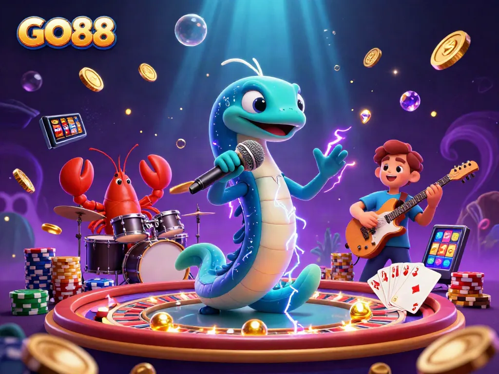 Engage in dynamic gaming action with GO88's underwater casino experience full of vibrant visuals.