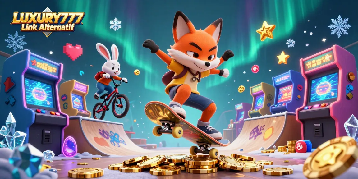 Menggunakan LUXURY777 Link Alternatif untuk bermain game kasino dengan karakter kartun yang menarik dan elemen menghibur.